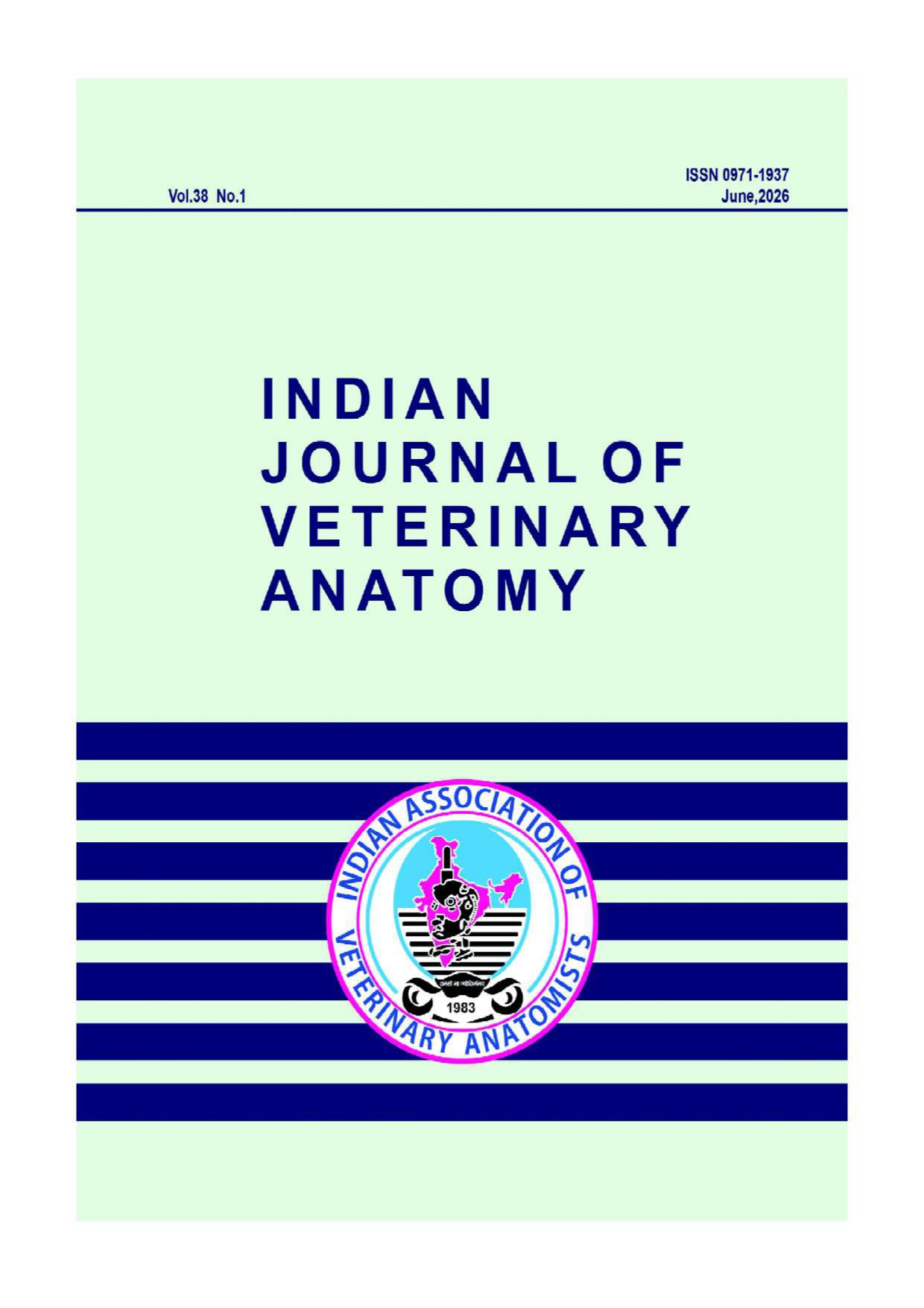 					View Vol. 38 No. 01 (2026): Indian Journal of Veterinary Anatomy, June 2026
				