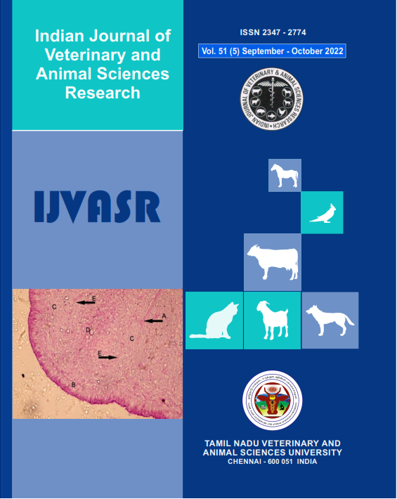					View Vol. 51 No. 5 (2022): IJVASR SEPTEMBER - OCTOBER 2022
				