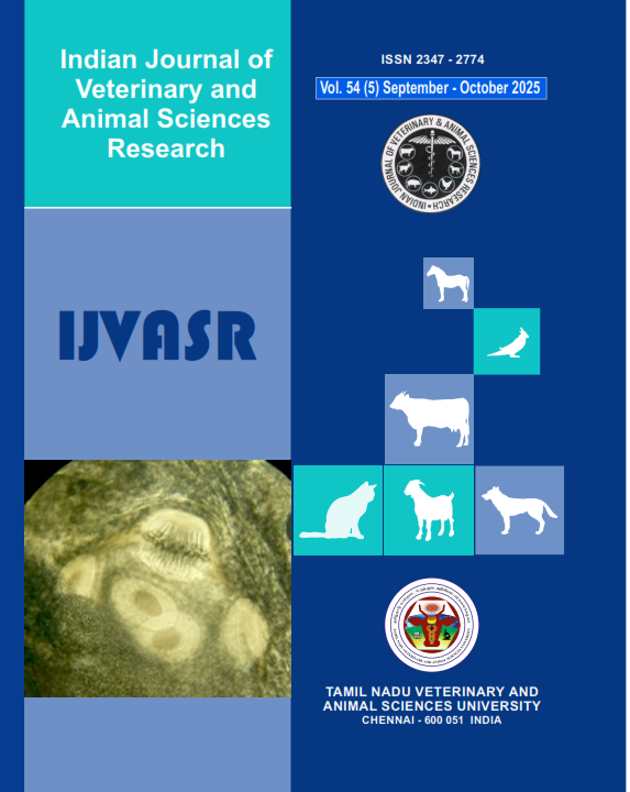View Vol. 54 No. 5 (2025): IJVASR September - October 2025