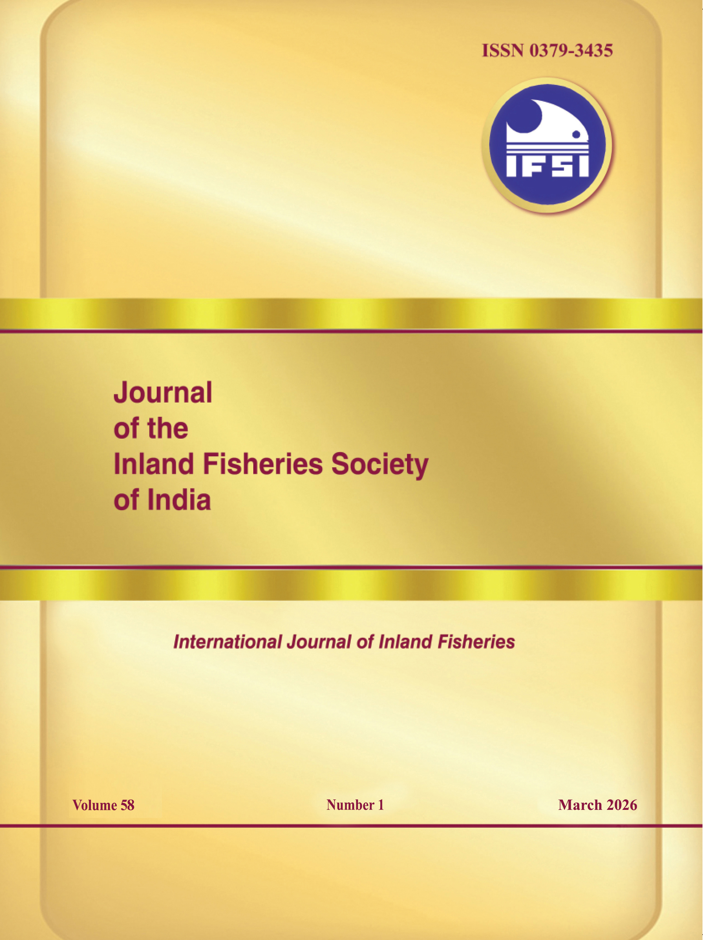 					View Vol. 58 No. 1 (2026): Journal of the Inland Fisheries Society of India
				