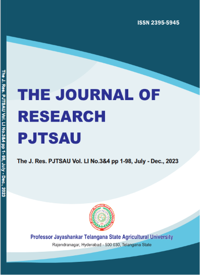 The Journal of Research, PJTSAU