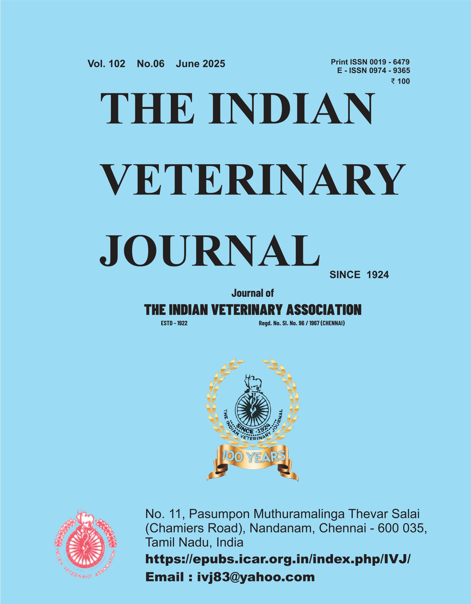 					View Vol. 102 No. 6 (2025): June 2025
				