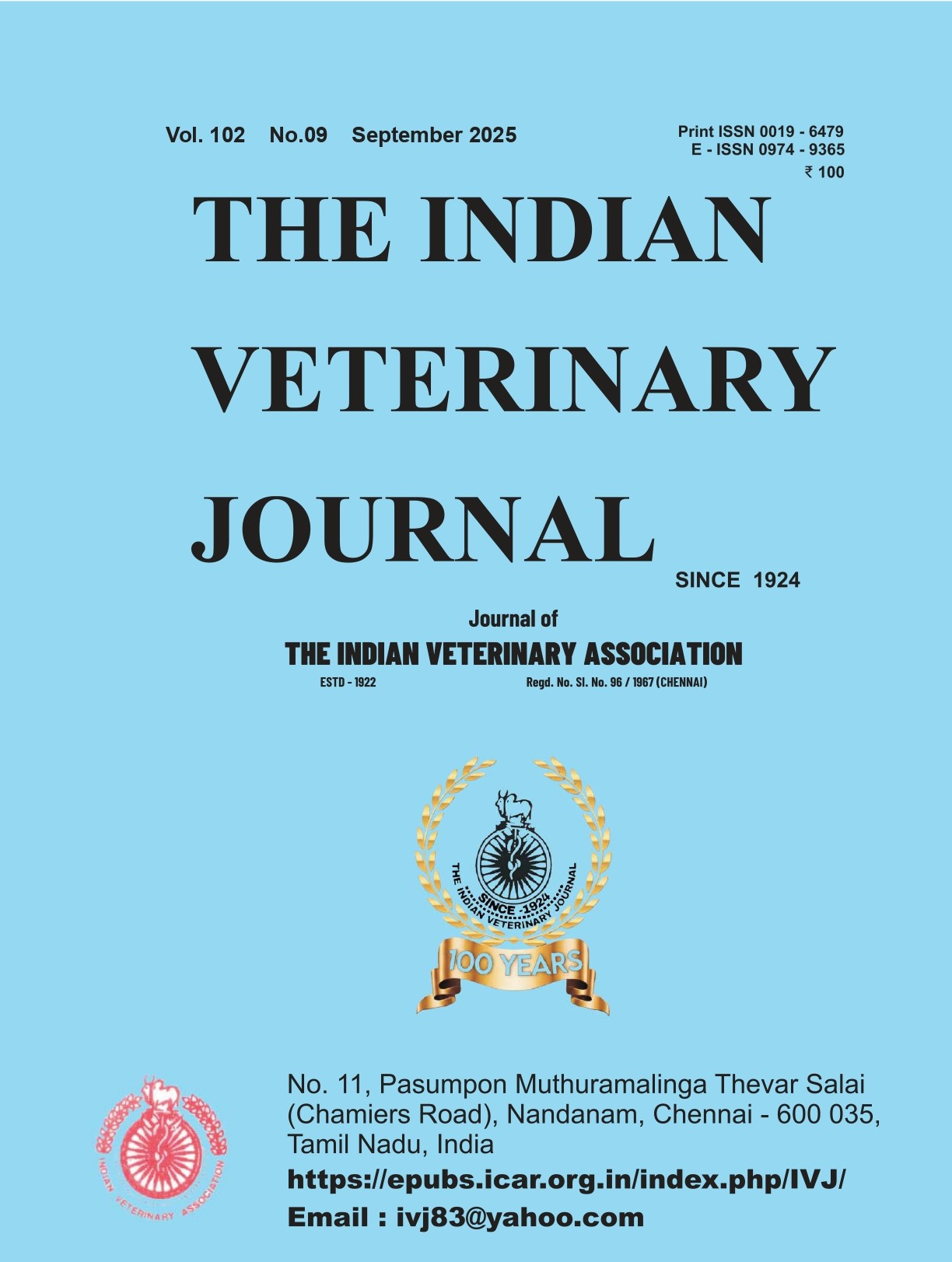 					View Vol. 102 No. 09 (2025): IVJ September 2025
				