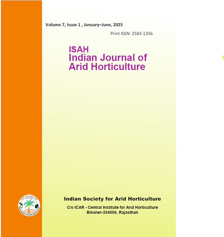 Indian Journal of Arid Horticulture